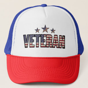 Patriotischer Veteran USA Truckerkappe