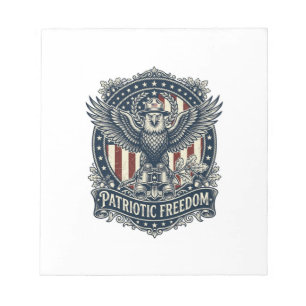 Patriotischer Vogelbeobachter Vektorgrafik T-Shirt Notizblock