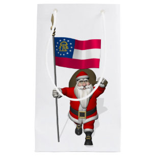 Patriotischer Weihnachtsmann besucht Georgien Kleine Geschenktüte