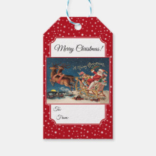 Patriotischer Weihnachtsmann Frohe Weihnachten Ges Geschenkanhänger