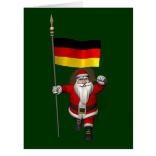Patriotischer Weihnachtsmann mit deutschem Abschlu