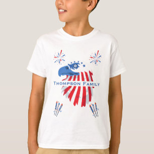 Patriotischer Weißkopfseeadler Amerika 250. 4. Jul T-Shirt