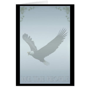 Patriotischer Weißkopfseeadler "wir die Leute"