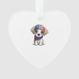 Patriotischer Welpe - Stil 14  Ornament