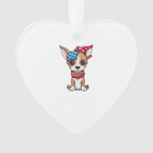 Patriotischer Welpe - Stil 4 Ornament