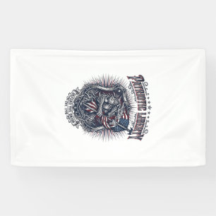 Patriotischer Werwolf Patriot Horror Monster Patri Banner