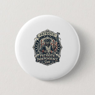 Patriotischer Werwolf Patriot Horror Monster Patri Button