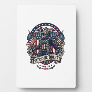 Patriotischer Werwolf Patriot Horror Monster Patri Fotoplatte