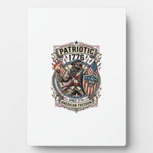 Patriotischer Werwolf Patriot Horror Monster Patri Fotoplatte