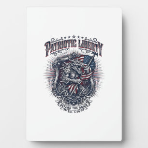 Patriotischer Werwolf Patriot Horror Monster Patri Fotoplatte