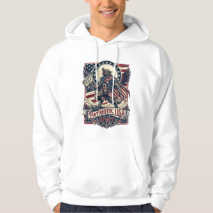 Patriotischer Werwolf Patriot Horror Monster Patri Hoodie