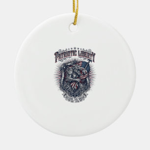 Patriotischer Werwolf Patriot Horror Monster Patri Keramik Ornament