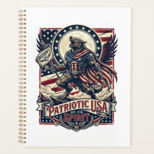 Patriotischer Werwolf Patriot Horror Monster Patri Planer