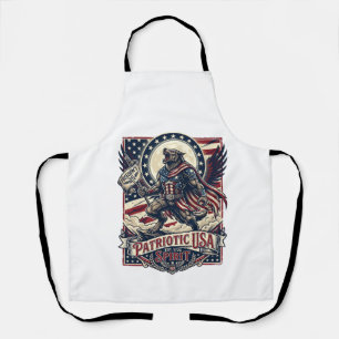 Patriotischer Werwolf Patriot Horror Monster Patri Schürze