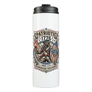 Patriotischer Werwolf Patriot Horror Monster Patri Thermosbecher