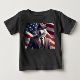 Patriotischer Wolf Baby T-shirt