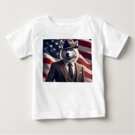 Patriotischer Wolf Baby T-shirt