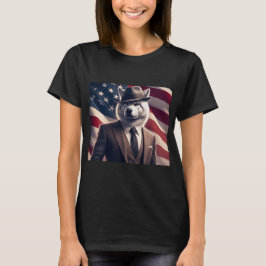 Patriotischer Wolf T-Shirt