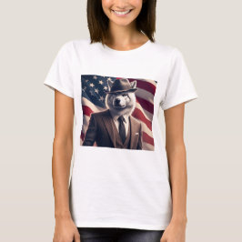 Patriotischer Wolf T-Shirt