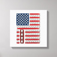 Patriotischer Zahnarzt Zahn Flagge
