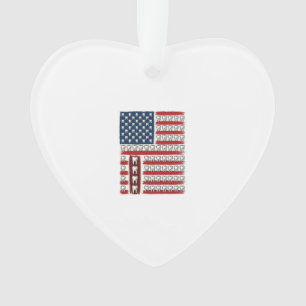 Patriotischer Zahnarzt Zahn Flagge Ornament