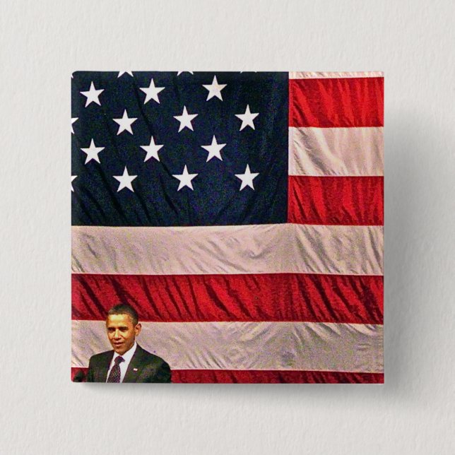 Patriotischer zarter Knopf Obama 2012 Button (Vorderseite)