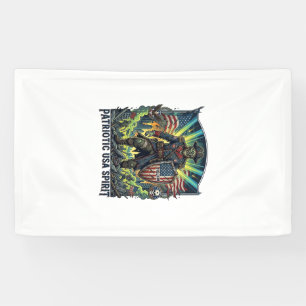 Patriotischer Zombie Patriot General Zombie Apokal Banner
