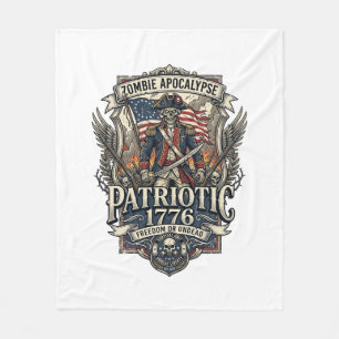 Patriotischer Zombie Patriot General Zombie Apokal Fleecedecke