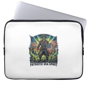 Patriotischer Zombie Patriot General Zombie Apokal Laptopschutzhülle