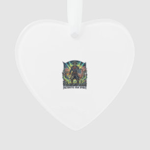 Patriotischer Zombie Patriot General Zombie Apokal Ornament