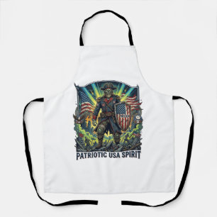 Patriotischer Zombie Patriot General Zombie Apokal Schürze