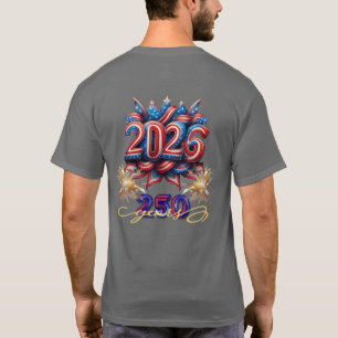 Patriotisches 2026 250 Jahre Neujahrsfeier T-Shirt