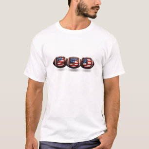 Patriotisches 250 Football T-Shirt