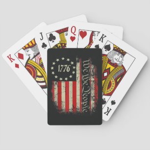 Patriotisches 4. Juli Amerika Spielkarten