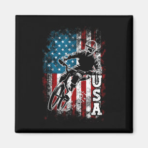 Patriotisches 4. Juli Amerikanische Flagge Mountai Magnet