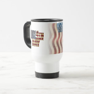 Patriotisches 4. Juli-Flaggen-Design Reisebecher