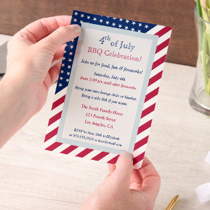 Patriotisches 4. Juli Red White and Blue GRILLEN P