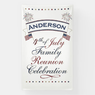 Patriotisches 4. Juli-Wiedersehensdesign  Banner