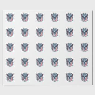 Patriotisches Abschluss-Vektorgrafik-T-Shirt Geschenkpapier