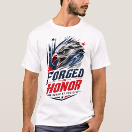 Patriotisches Adler-Ehren-Grafik-T-Shirt T-Shirt