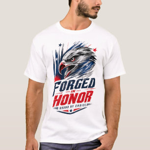 Patriotisches Adler-Ehren-Grafik-T-Shirt T-Shirt
