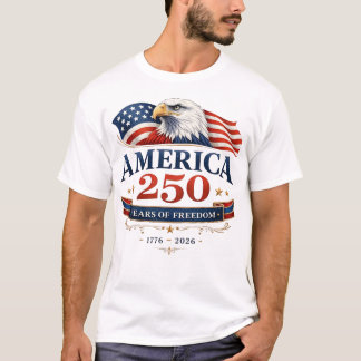 Patriotisches Adler-Freiheits-Jubiläums-T-Shirt T-Shirt