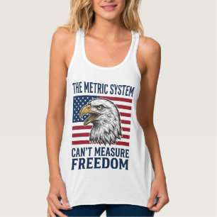 Patriotisches Adler-Freiheitszitat Vintage-Vector- Tank Top