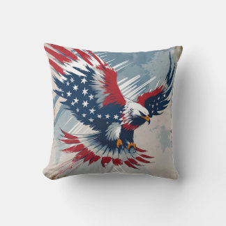 Patriotisches Adler-Kunst-Wurfkissen Kissen