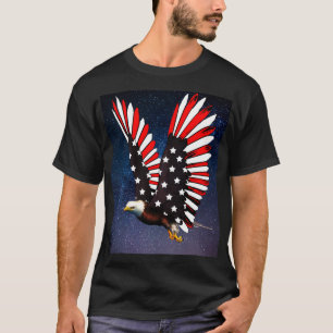 Patriotisches Adler-T-Shirt – Kühner amerikanische T-Shirt