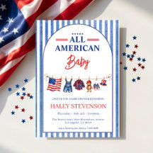 Patriotisches All American Baby 4. Juli Baby Showe