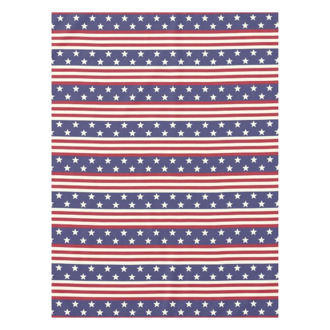 Patriotisches Americana-USA-Flaggen-US Flagge Tischdecke (Vorderseite)