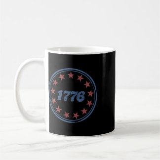 Patriotisches Amerika 1776 Retro 4. Juli Unabhängi Kaffeetasse