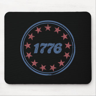 Patriotisches Amerika 1776 Retro 4. Juli Unabhängi Mousepad