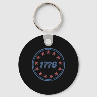 Patriotisches Amerika 1776 Retro 4. Juli Unabhängi Schlüsselanhänger
